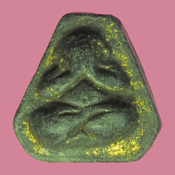 *38466 พระปิดตา เนื้อดินผสมผงใบลาน ไม่ทราบที่และปีสร้าง 6