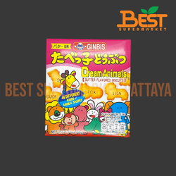 กินบิส บิสกิต รสเนย 50 กรัม.Dream Animals Butter Flavored Biscuits Ginbis Brand 50 g.