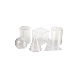 รูปทรงเรขาคณิตพลาสติก (โปร่งแสง)