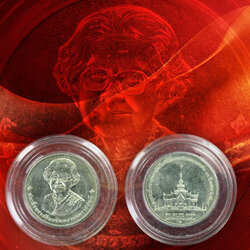 *35159 เหรียญที่ระลึกถวายพระเพลิงพระบรมศพสมเด็จพระศรีนครินทราบรมราชชนนี ปี 2543 เนื้อเงิน 5