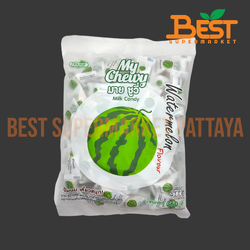 มายชูวี่ ลูกอมเคี้ยวหนึบกลิ่นแตงโม 360 กรัม.My Chewy Brand My Chewy Milk Candy Watermelon Flavour 360 g.