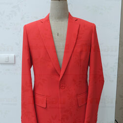 เสื้อสูทสากล สีแดงสด (ให้เช่า)