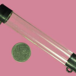 *40318 หลอดสำหรับใส่ตะกรุด เลี่ยมเงินหัวท้าย (มีรูปเทียบกับขนาดเหรียญ ๑ บาท ในปัจจุบัน) 17