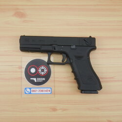 บีบีกันอัดแก๊ส Army Armament R18 Glock 18C Gen3 สีดำ BB GUN