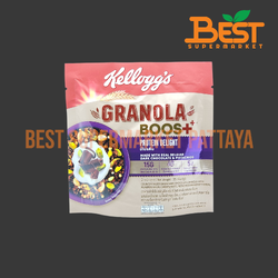 เคลล็อกส์ อาหารเช้าซีเรียลธัญพืช 35 กรัม.Kellogg's. Granola Boos+ Proten Delight Made with Real Belgian Dark Chocolate & Pistachios 35g.