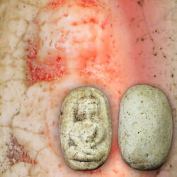 *35127 พระกรุวัดพลับ เนื้อจัดดูเก่ามันส์ เนื้อผง กรุงเทพ 18