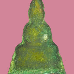 *38751 เจ้าของเดิมแจ้งว่าเป็นพระพุทธโสธร ร่นปี 2500 ฉะเชิงเทรา สภาพใช้ช้ำ เลี่ยมเปิดหน้าเปิดหลัง 25