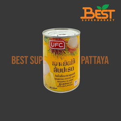 ยูเอฟซี เงาะยัดไส้สับปะรดในน้ำเชื่อม 565 กรัม. UFC Rambutan Stuffed With Pineapple in Syrup 565 g.