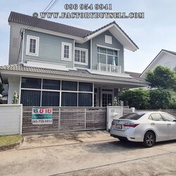 ขายบ้าน บุราสิริ ปัญญาอินทรา มีห้องเก็บรถ Supercar เป็นห้องกระจกในบ้าน