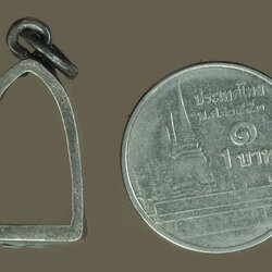 *40231กรอบเงินเก่า เหมาะสำหรับใส่พระกรุ วัดตะไกร อยุธยา(มีเฉพาะกรอบเงิน) 17