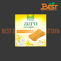 กูยอง บิสกิตข้าวโอ๊ตรสส้ม ไม่เติมน้ำตาล 144 กรัม.No Sugar Added Oats & Orange 144 g.(Gullon Brand)
