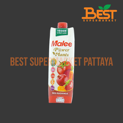 มาลี น้ำผักผลไม้ผสมน้ำผักสีแดง พร้อมเนื้อส้มรวม96% 1000 มล. Malee 96% Mixed Vegetable and Fruit Juice with Red Vegetable Juice and Orange Pulp.1000ml.