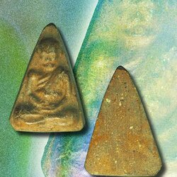 ขายแล้ว*38204 พระผงรูปเหมือน หลวงพ่อซำ วัดตลาดใหม่ จ.อ่างทอง รุ่นแรก เนื้อผงว่าน สภาพเก่าสวย 89