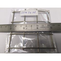 ลวดตาข่าย ตาข่ายสี่เหลี่ยม ตาข่ายสแตนเลส MT (แดง) ลวดเบอร์ #14 ขนาด 1" ตาข่ายปูพื้นผนัง ลวดตาข่ายอเนกประสงค์