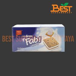 พาร์เล่ พลาติน่า ไฮด์ คุกกี้แซนวิชรสช็อกโกแลตชิพสอดไส้ครีม กลิ่นวานิลลา 25กรัม. x 12ซอง.Parle Platina Hide&Seek Vanilla Flavoured Choco Chip Sandwich Cookies 25g. x 12packs.