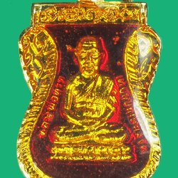 *38778 เหรียญลงยาเคลือบกระหลั่ยทอง หลวงปู่ทวด วัดช้างไห้ ร.ศ. 200 ปี 2525 ปัตตานี 49