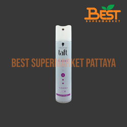 ชวาร์สคอฟ ทัฟท์ คลาสสิค 3 แฮร์สเปรย์ ผลิตภัณฑ์สเปรย์จัดแต่งทรงผม ชนิดไม่ต้องล้างออก 250 มล. Schwarzkopf.Taft Classic Hairspray. 250 ml.