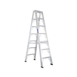 บันไดอลูมิเนียม 7-10 ขั้น ขาใหญ่ขึ้น-ลงได้ 2 ทาง รุ่นหนาพิเศษ BARCO (ราคารวมแวท) บันไดพับได้อลูมิเนียม บันไดพับ