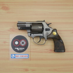 Ekol Lite แบลงค์กัน ลูกโม่ 2 นิ้ว สีฟูม กระดุมทอง (Fume) Smith & Wesson blank gun Revolver 2 inch