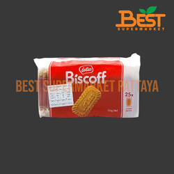 โลตัส บิสคอฟ คาราเมลไลซ์ บิสกิต 156 กรัม บิสกิตคาราเมล Lotus Biscoff Caramelised Biscuit 156 g.