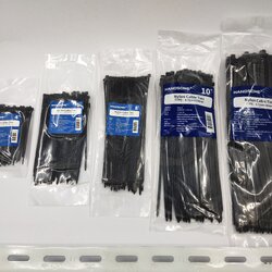 เคเบิ้ลไทร์ ขนาด 4" 6" 8" 10" 12'' สีขาว, สีดำ (ราคารวมแวท) หนวดกุ้ง สีดำ สายรัดพลาสติก ให้ปิดเหนียวแน่น