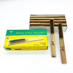 แปรงลวดทองเหลือง 5 แถว ตรา นกอินทรี (ราคารวมแวท) ขายส่ง ราคาถูก !!! {รหัสสินค้า0407605301}