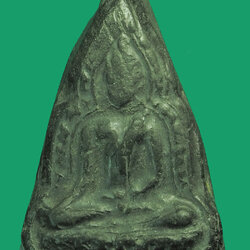 ขายแล้ว*33848 พระพุทธชินราช หลังจาร หลวงพ่อเงิน วัดดอนยายหอม นครปฐม เนื้อใบลาน 36