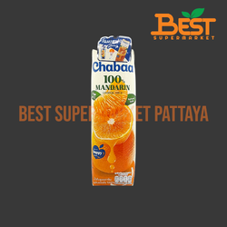 ชบา น้ำส้มแมนดารินผสมเนื้อส้ม100% 1000 มล. Chabaa Mandarin Orange Juice100% 1000 ml.
