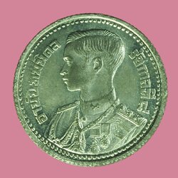 *40268 เหรียญกษาปณ์ ในหลวงรัชกาลที่ 8 ปี 2489 ราคาหน้าเหรียญ 25 สตางค์ เนื้อดีบุก สภาพสวยมาก 10.1