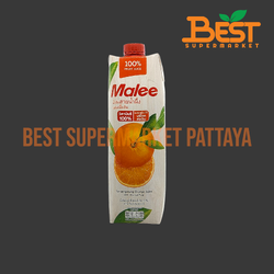 มาลี น้ำส้มสายน้ำผึ้ง ผสมเนื้อส้ม100% 1000 มล. Malee Sainampeung Orange Juice with Orange Pulp 1000 ml.
