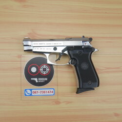 BLANK GUN RETAY M84 FS สีเงินเงา แบลงค์กัน 2 แม็กกาซีน BERETTA M84 บาเร็ตต้า m84