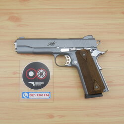 แบลงค์กัน KUZEY M1911 KIMBER 5 นิ้ว blank gun สีสโมค ด้ามไม้