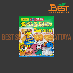 กินบิส บิสกิต รสสาหร่าย 50 กรัม.Dream Animals Seaweed Flavored Biscuits Ginbis Brand 50 g.