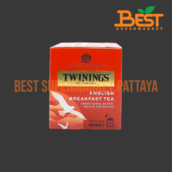 ทไวนิงส์ อิงลิชเบรกฟาสต์ 10 ซอง x 2 กรัม.TWININGS. Of London. English Breakfast. 2 g. x 10 Sachets.