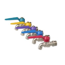 ก๊อกน้ำสลิม แฟนซี ซันวา 1/2" ก๊อกก้านสี 4หุน