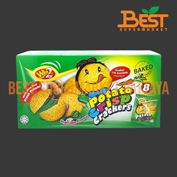 วินทู แครกเกอร์มันฝรั่งอบกรอบ รสผัก 160 กรัม.Win2 Baked Potato Crisp Vegetable Flavour 160 g.