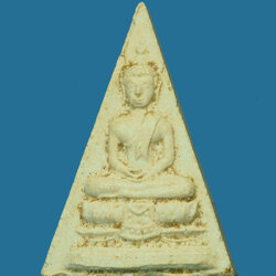 *30418 พระพิมพ์ วัดสามปลื้ม หลังสิงห์ เนื้อผง 9