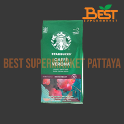 สตาร์บัคส์ คาเฟ่ เวโรน่า ดาร์ก โรสต์ กาแฟแท้คั่วบด 200 กรัม.Starbucks.Caffe Verona Dark Roast 200 g.