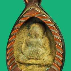 ขายแล้ว*40106 พระสังกัจจายณ์กรุลานดอกไม้ สุโขทัย เนื้อดิน เลี่ยมพลาสติกเก่าวินเทจ 13