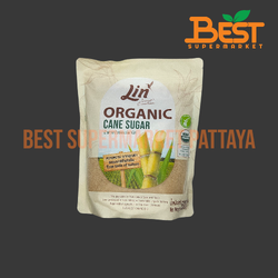 ลิน น้ำตาลอ้อยออร์แกนิค 500 กรัม. Lin Organic Cane Sugar. 500 g.