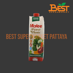 มาลี น้ำผักผลไม้ผสมน้ำผักสีเขียว พร้อมเนื้อส้มรวม96% 1000มล. Malee 96% Mixed Vegetable and Fruit Juice with Green Vegetable Juice and Orange Pulp. 1000ml.