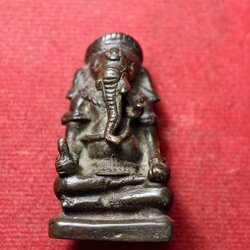 พระพิฆเนศร์ หล่อเก่า ขนาด 1 นิ้ว ไม่ทราบที่ (SKU-13796)