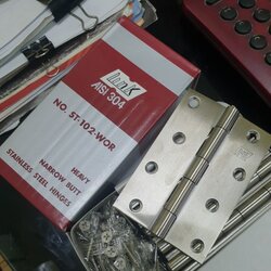 บานพับสแตนเลส (ราคารวมแวท) แข็งแรง ทนทาน ใช้นาน ไม่เป็นสนิม บานพับผีเสื้อ หน้าต่าง ประตู