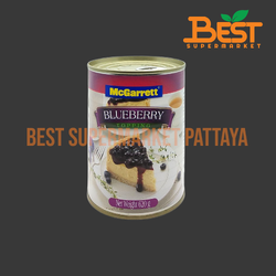 แม็กกาแรต ผลิตภัณฑ์ทำขนมรสบลูเบอร์รี 620 กรัม. MCGARRETT BLUEBERRY TOPPING 620 G.