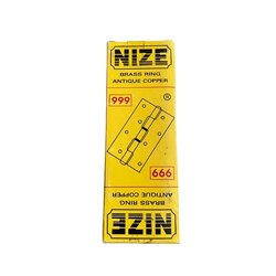 บานพับรมดำ ลาย AC แหวนทองเหลือง 4"x3" NIZE (ราคารวมแวท)(กล่องละ 2 อัน) บานพับประตู บานพับหน้าต่าง {รหัสสินค้า1903824101}