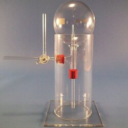Glass equipment set for fountain experiment