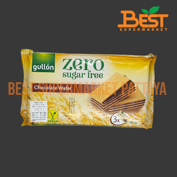 กูยอง เวเฟอร์สอดไส้ครีมรสช็อกโกแลตปราศจากน้ำตาล 180 กรัม.Sugar Free Chocolate Wafer Gullon Brand 180 g.