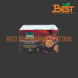 ดิลมา ชาดำซีลอน กลิ่นเสาวรส 20 ซอง x 2 กรัม. Dilmah Passionfruit Pomegranate & Honey Suckle Flavoured Ceylon Black Tea.20 bags x 2 g.