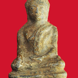 *28128 พระรัตนะปางมารวิชัย ลงรักปิดทอง ขนาดหน้าตัก 1 นิ้ว สูง 2.5 นิ้ว เนื้อชินตะกั่ว 2