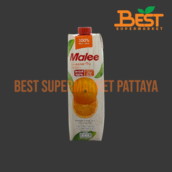 มาลี น้ำส้มแมนดาริน ผสมเนื้อส้ม100% 1000 มล. Malee Mandarin Orange Juice with Orange Pulp 1000 ml.